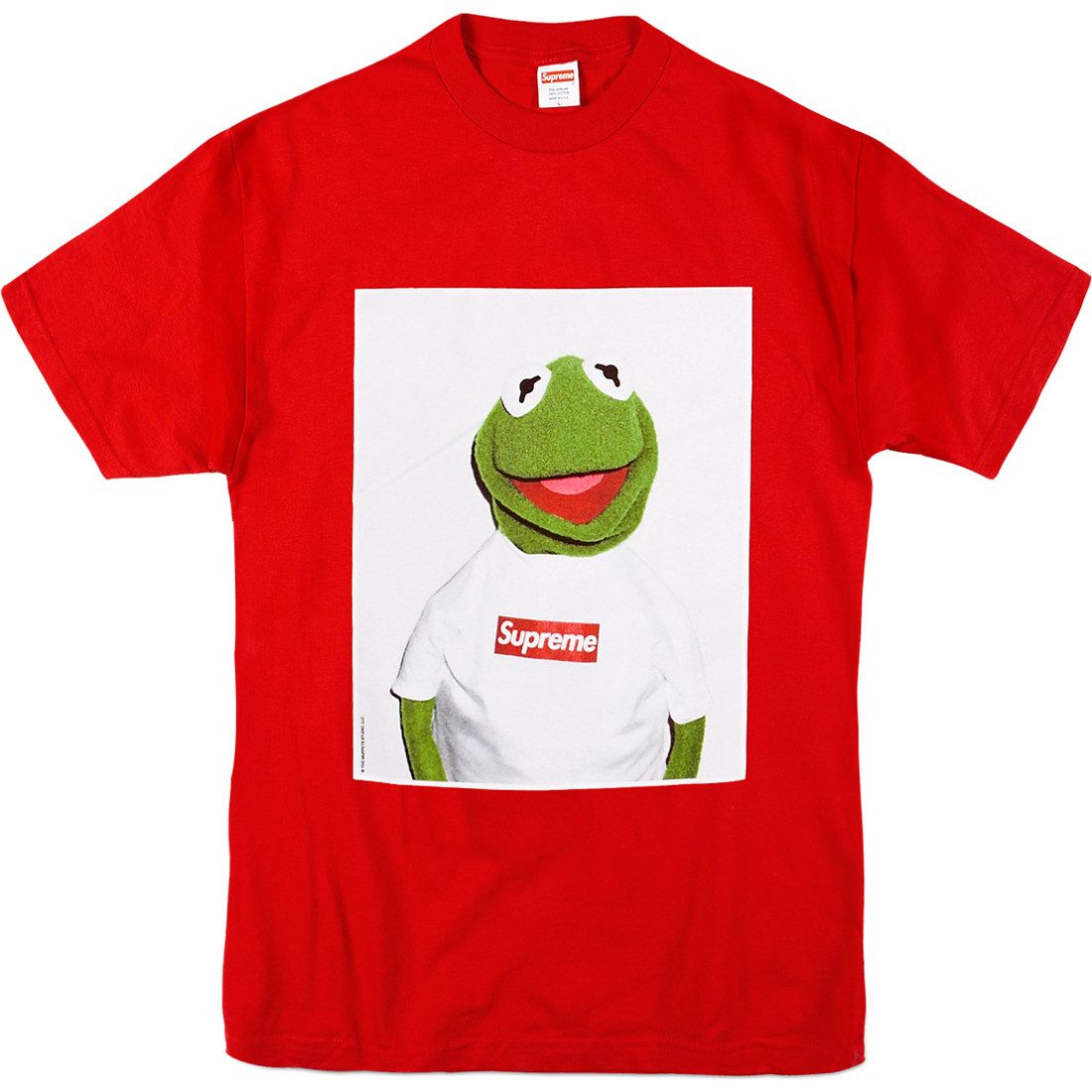 Supreme Kermit the Frog White T Shirt Logo Matte Sticker The Muppets 
