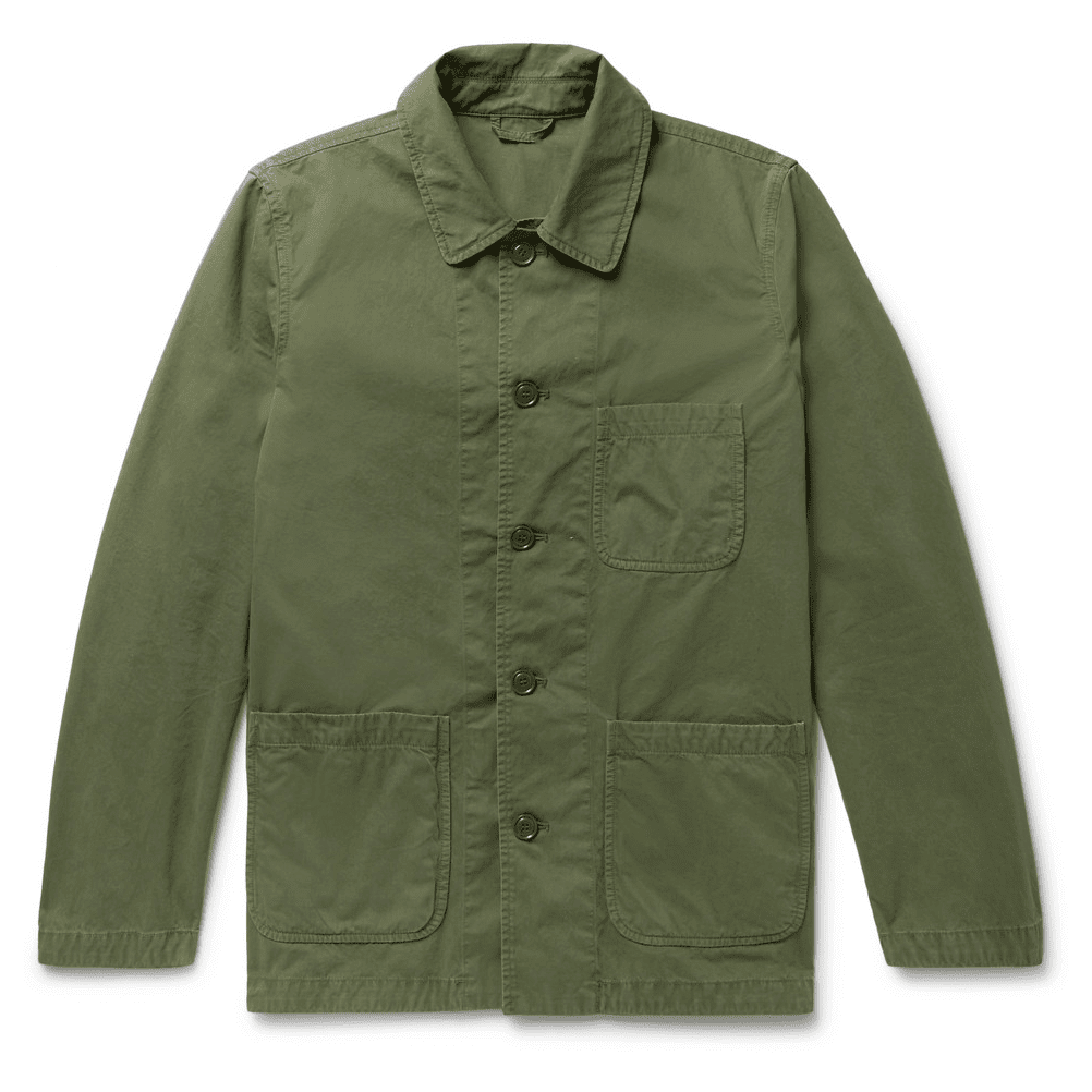 Aspesi Garment-Washed Cotton-Twill M-65 Field Jacket