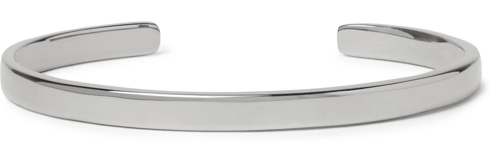 Miansai Singular Polished Rhodium-Plated Sterling Silver Cuff 