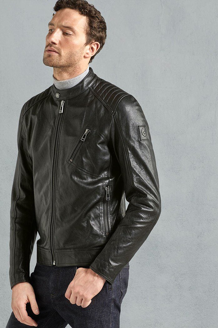 The Best Leather Jacket Brands For Men In 2019 So Called Due To Its Links Motorcycle Racing The Racer Is On More Minimal End Of Leather Jacket Style Spectrum Featuring A Stand Collar
