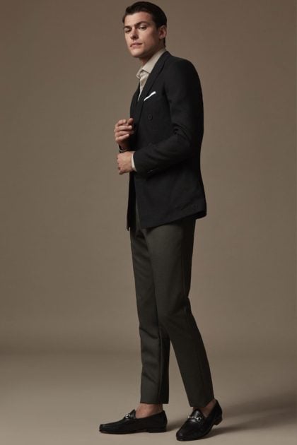 Palm Beach Herren-Blazer Jim Black – Lässiger Business-Anzugmantel In Größe 58, Schwarz, Mit Lycra Für Mehr Bewegungsfreiheit