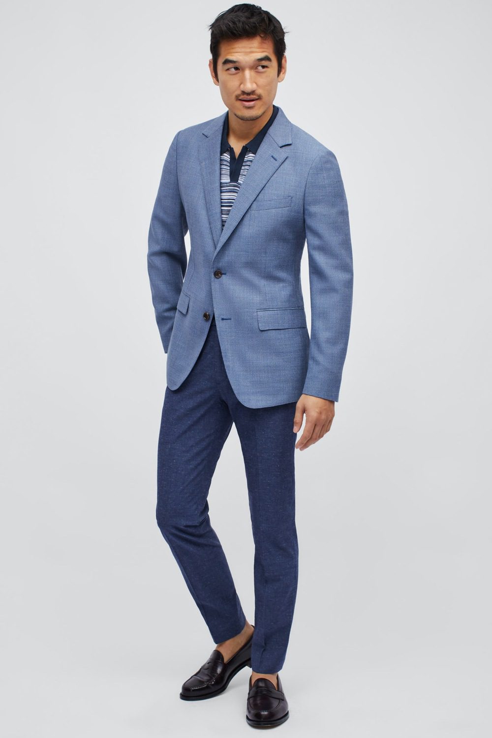 With blue a go blazer what pants 9 Best