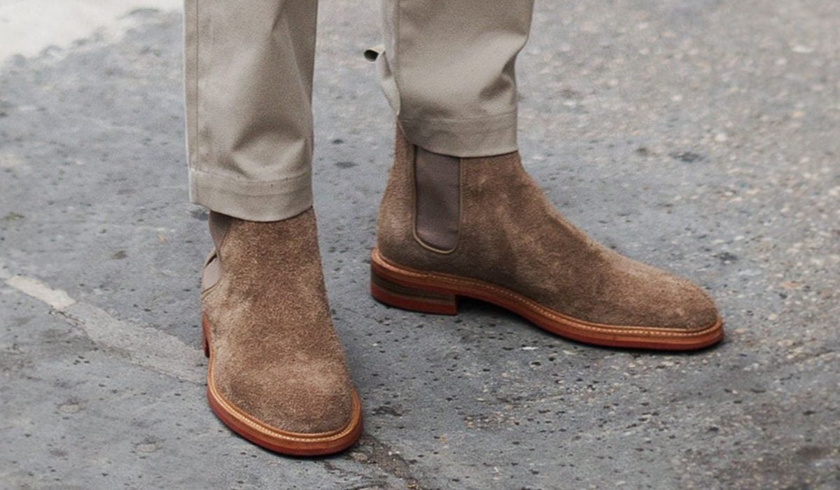 khakis with chelsea boots