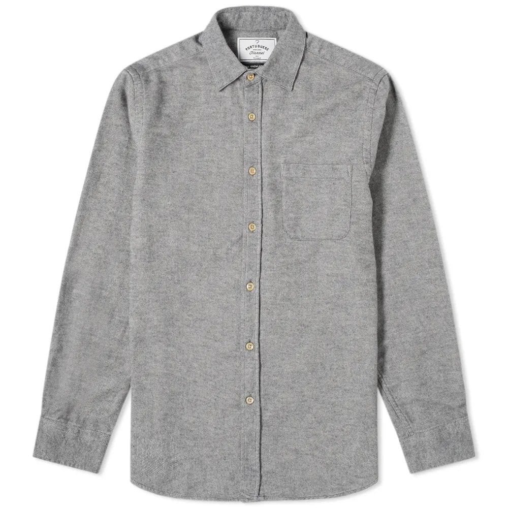 chemise en flanelle grise