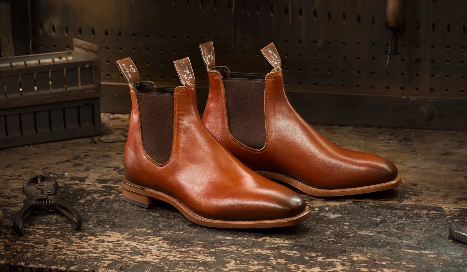 R.M. Williams Gardener Commando Leather Chelsea Boots - ShopStyle