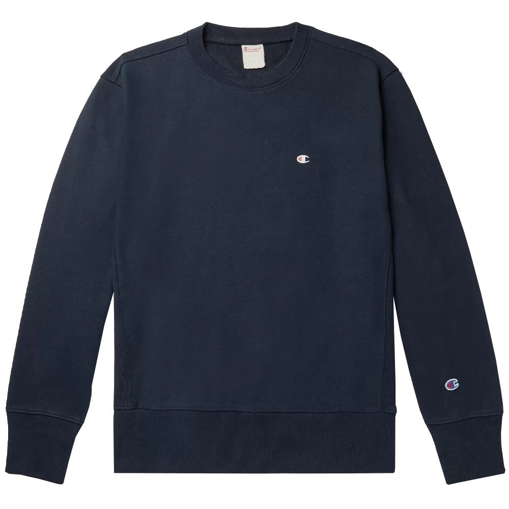 Champion Logo-Embroidered Fleece-Back Cotton-Blend Jersey Sweatshirt