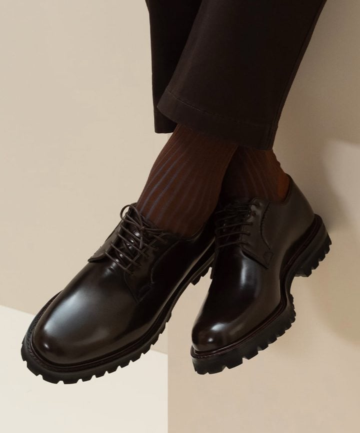 flatform derby shoes