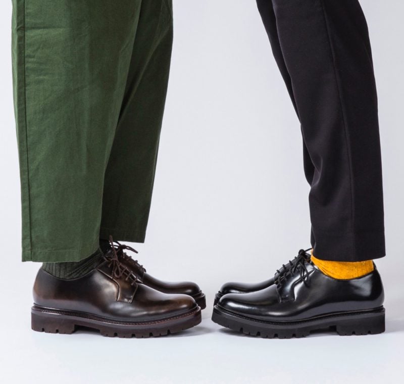 flatform derby shoes