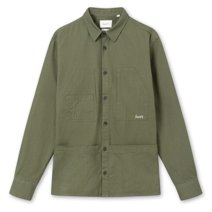 Overshirt jacket with logo Jackets and Coats