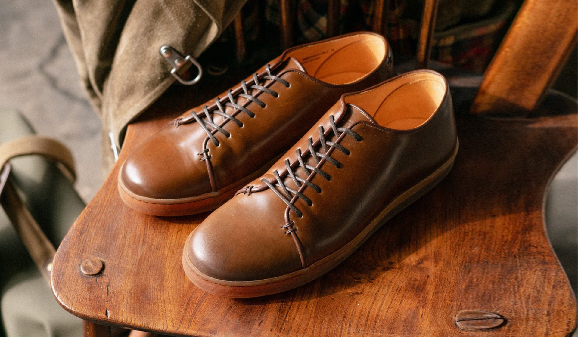 Leather Sneakers | Carlos Santos Shoes - Luxury Men Shoes