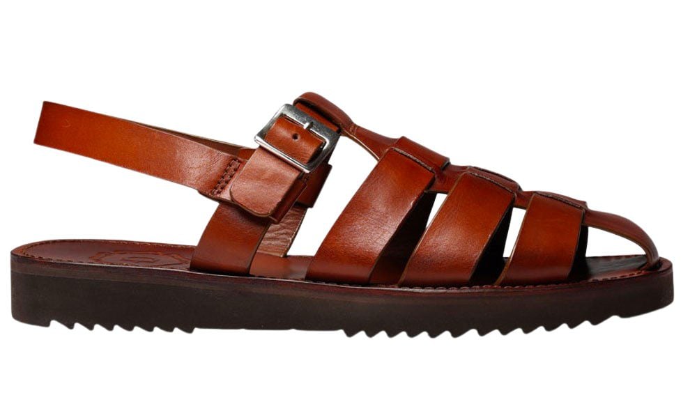 mens leather sandals 2025