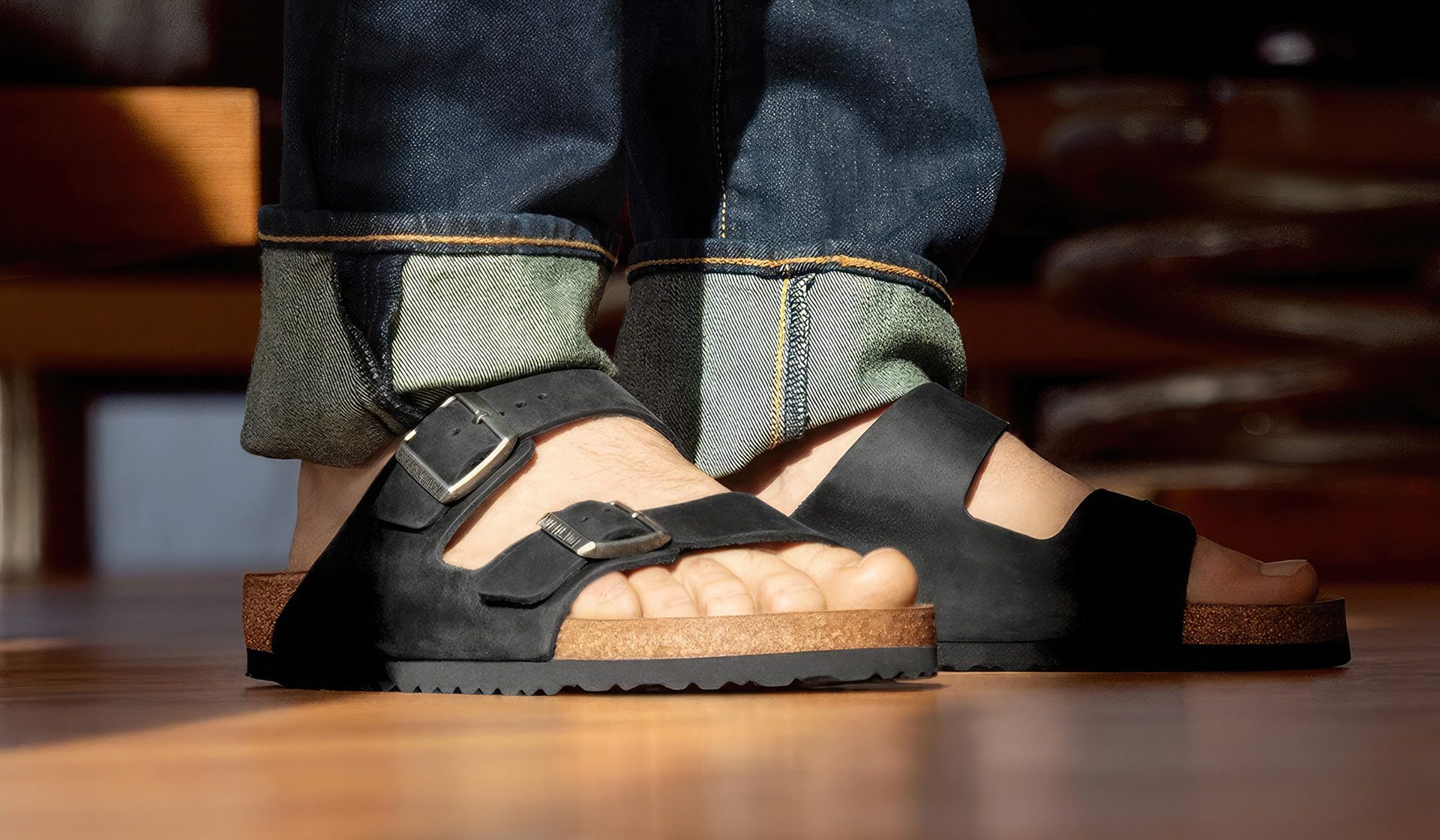 Brown Leather Multi Strap Single Toed Sandals for Men  Mardi Gras