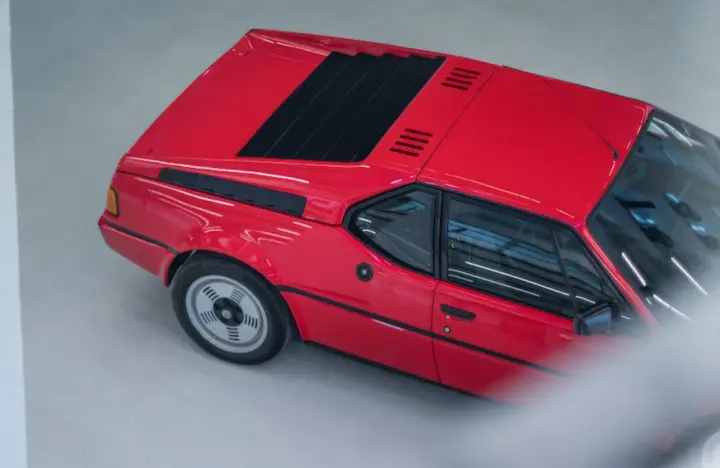 Red BMW M1 top